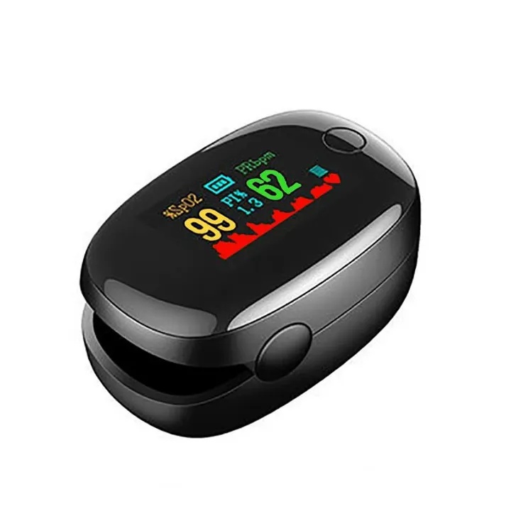 GemPulse Pro Fingertip Pulse Oximeter – Smart SpO2 & Heart Rate Monitor 🖤📊